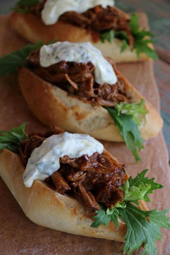 Italian style slow braised beef brisket