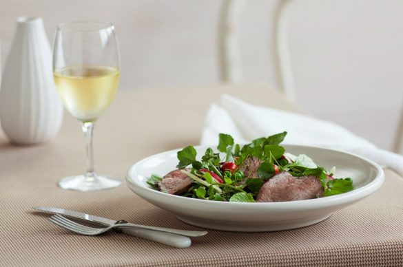 Beef fennel salad
