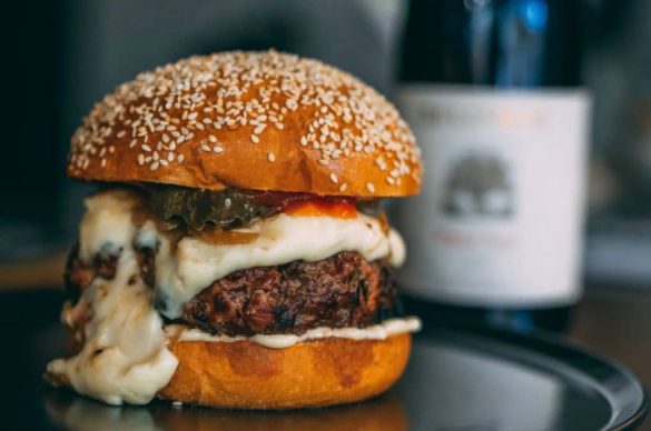 Aged wagyu beef burger