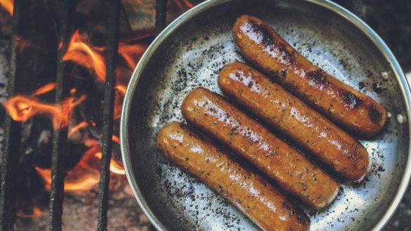 Sausages in pan