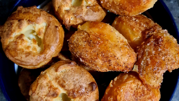 roast potatoes close up