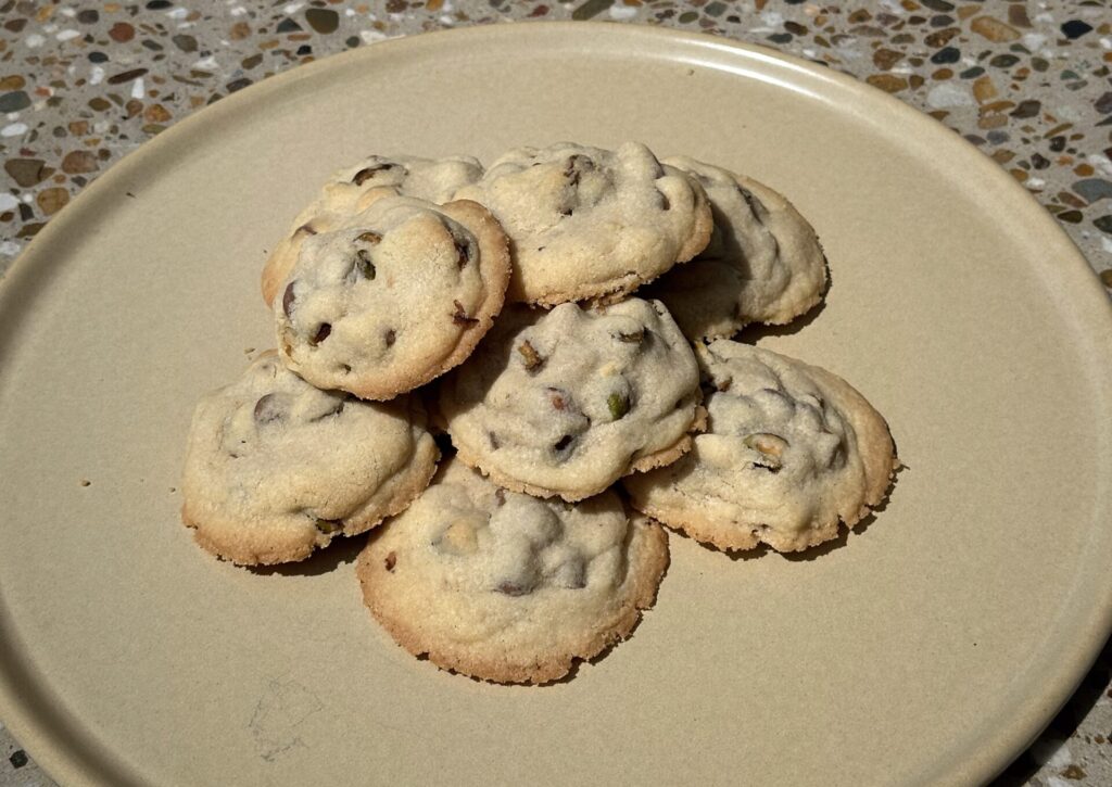 Tallow cookies on plate
